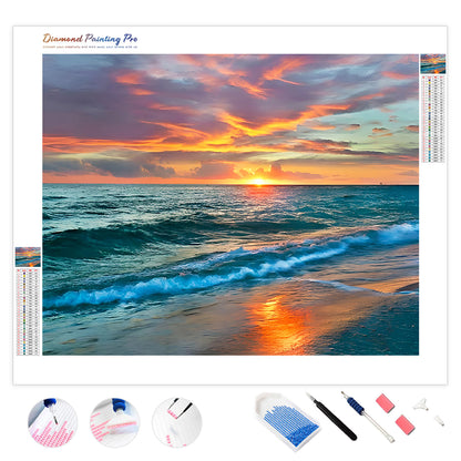 Sunset Over Ocean | Diamond Painting