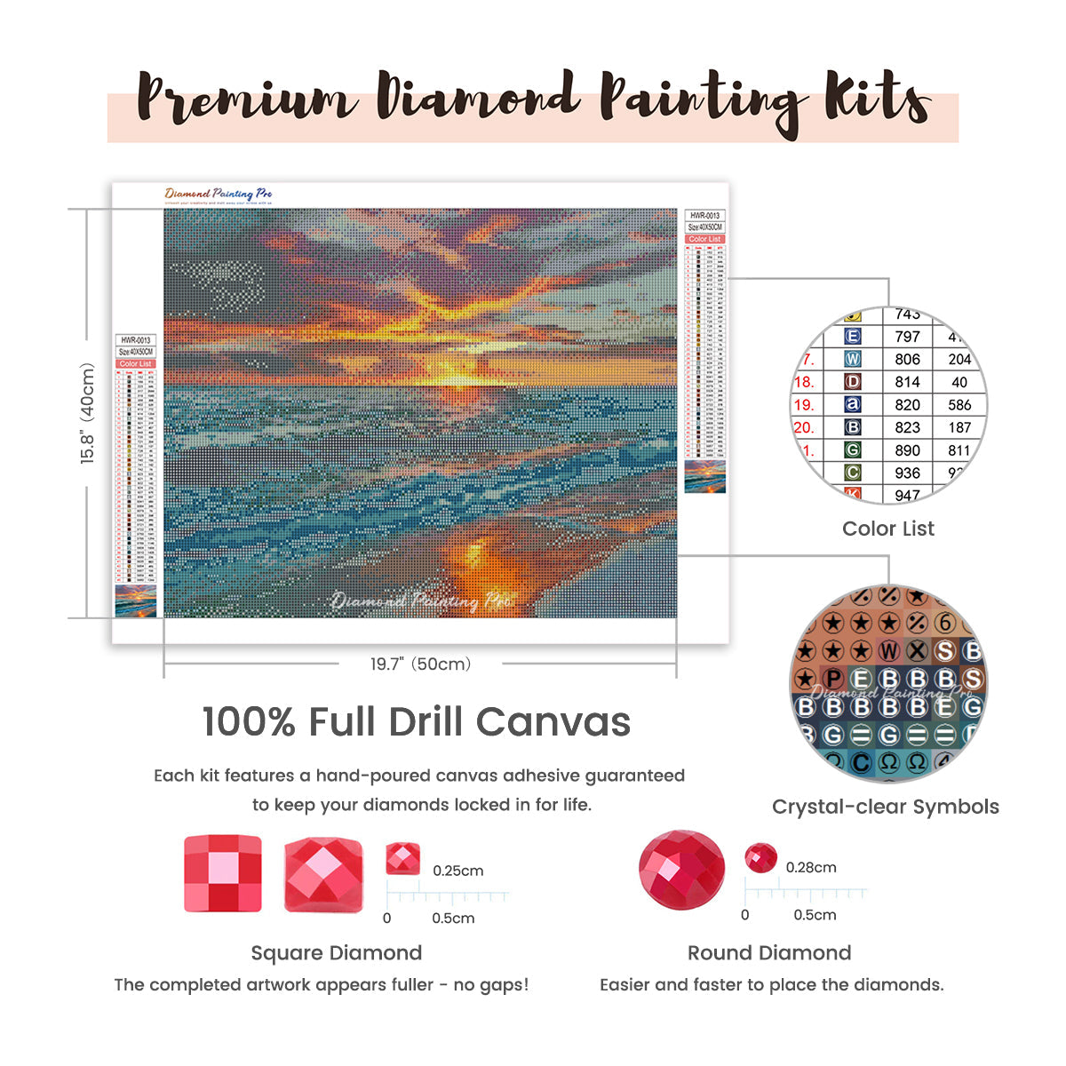 Sunset Over Ocean | Diamond Painting