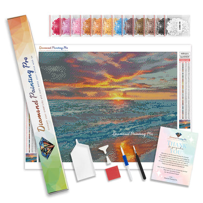 Sunset Over Ocean | Diamond Painting