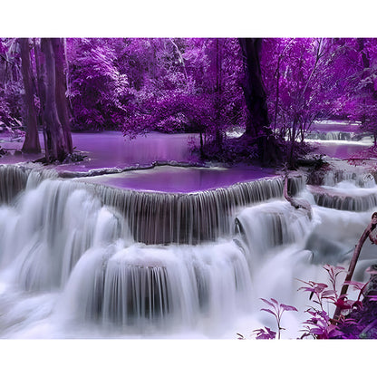 Purple Waterfall | Diamond Painting