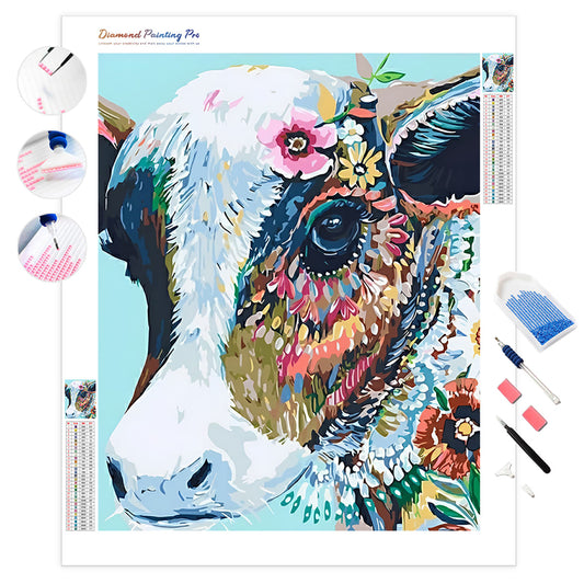 Colorful Cow | Diamond Painting