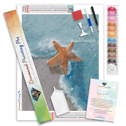 Starfish on Beachside | Diamond Painting