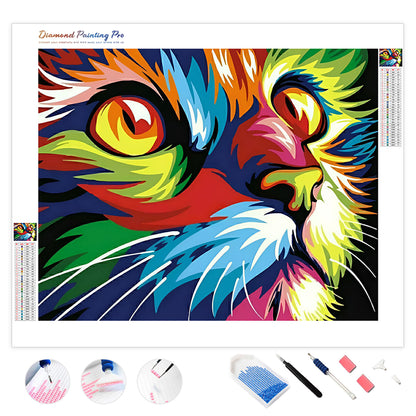 Rainbow Cat | Diamond Painting