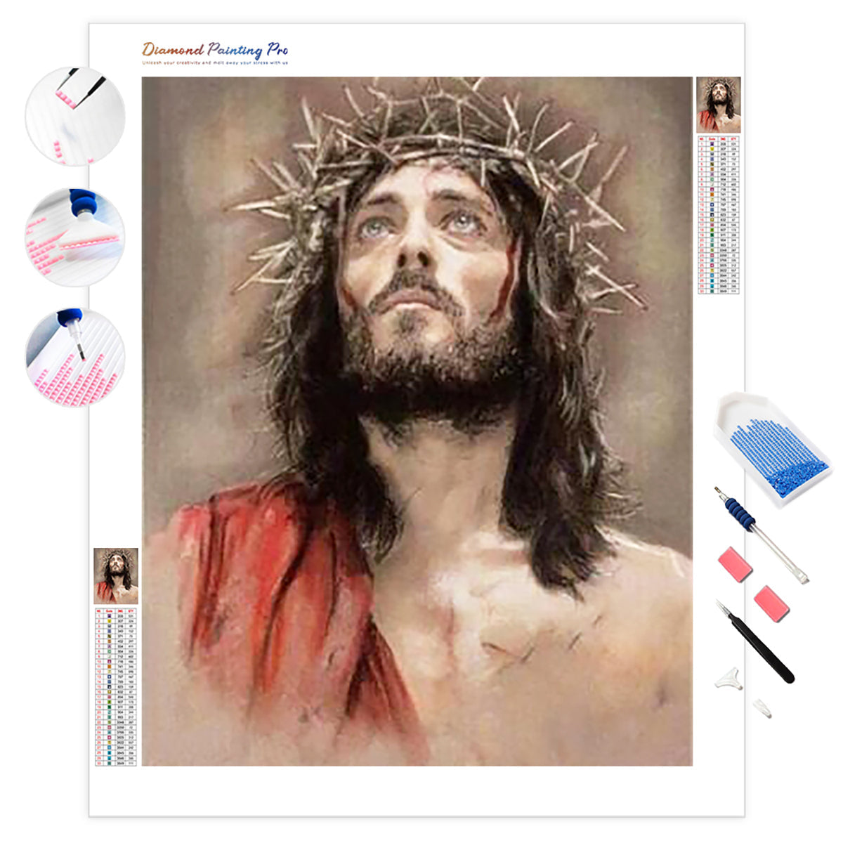 Jesus Crown Of Thorns | Diamond Painting