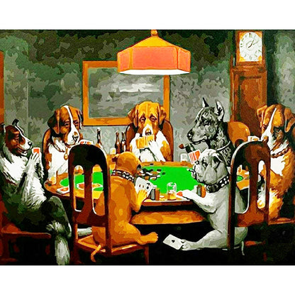 Dogs Playing Poker | Diamond Painting