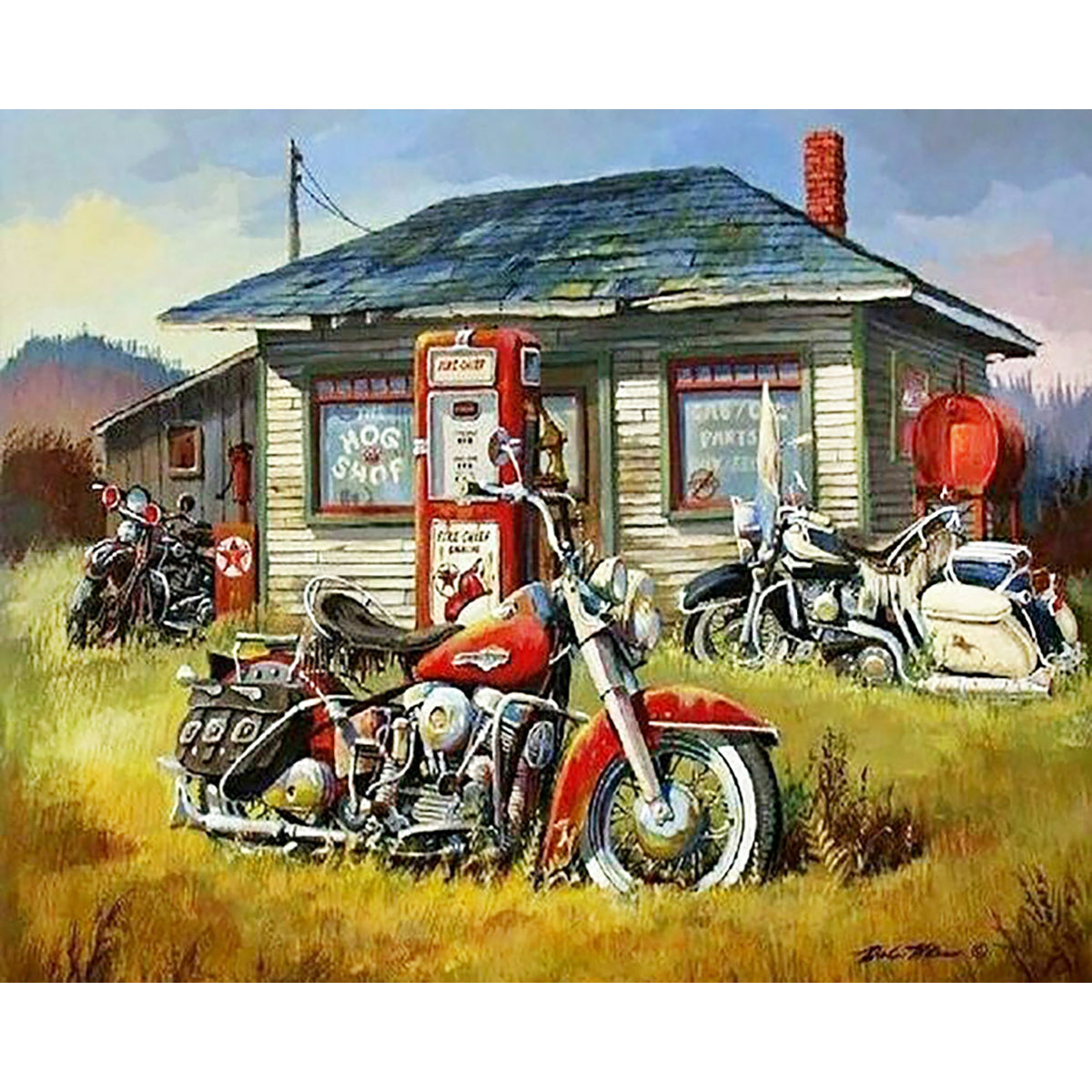 Harley Davidson Motorcycles | Diamond Painting