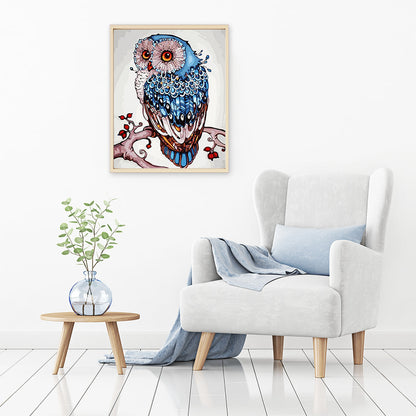 Berry Branch Mandela Owl | Diamond Painting